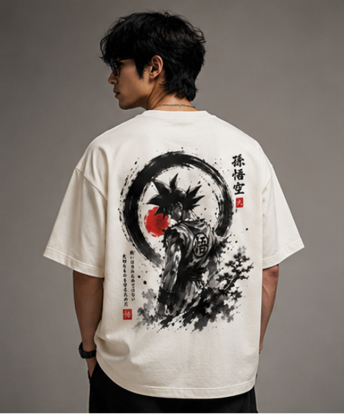 SN WORLD Eagle graphic oversized T-shirt product image