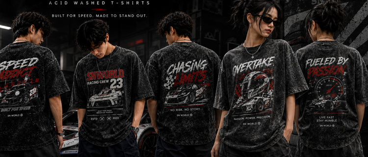 ACID WASH T-SHIRTS - SN WORLD