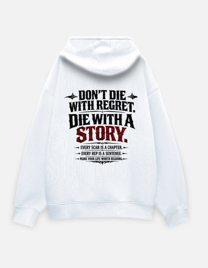 SN WORLD DON'T DIE WITH REGRET premium oversized hoodie product image