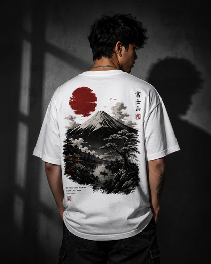 SN WORLD Japanese Wave premium oversized terry T-shirt product image