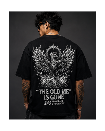 SN WORLD The Old Me Is Gone premium oversized streetwear T-shirt product image