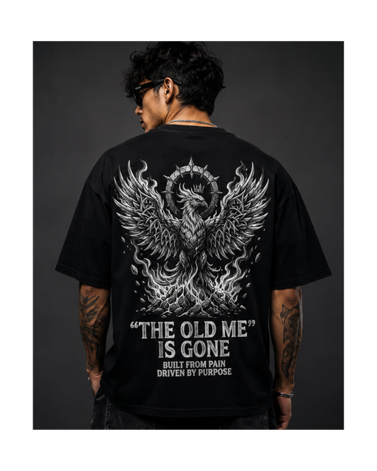 SN WORLD The Old Me Is Gone premium oversized streetwear T-shirt product image