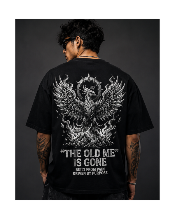 SN WORLD The Old Me Is Gone premium oversized streetwear T-shirt product image