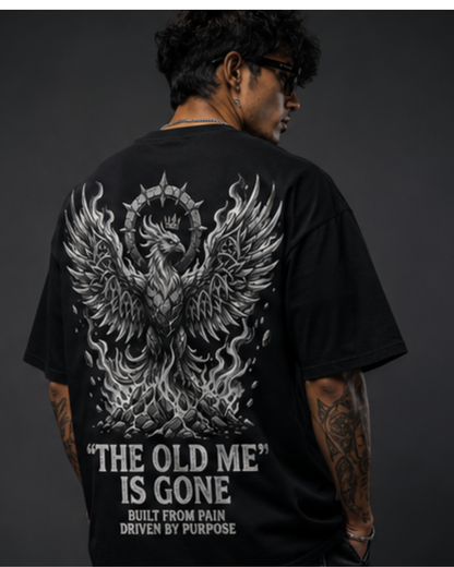 SN WORLD The Old Me Is Gone premium oversized streetwear T-shirt product image