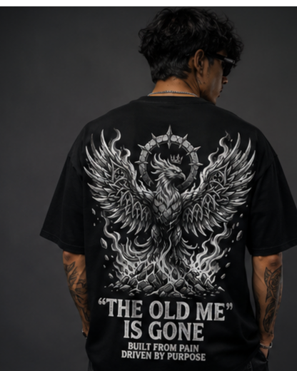 SN WORLD The Old Me Is Gone premium oversized streetwear T-shirt product image