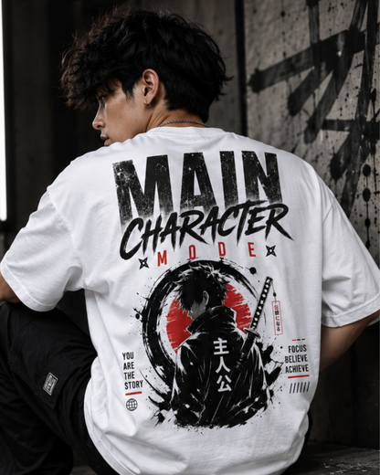 SN WORLD Main Character Anime premium oversized T-shirt product image