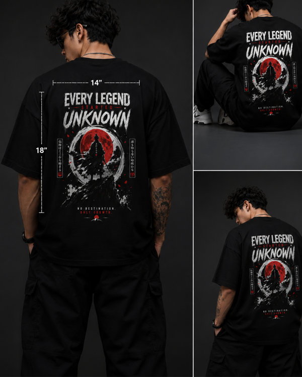 SN WORLD Every Legend Was Once Unknown premium oversized T-shirt product image