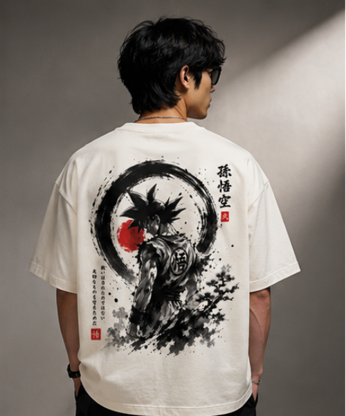 SN WORLD Eagle graphic oversized T-shirt product image
