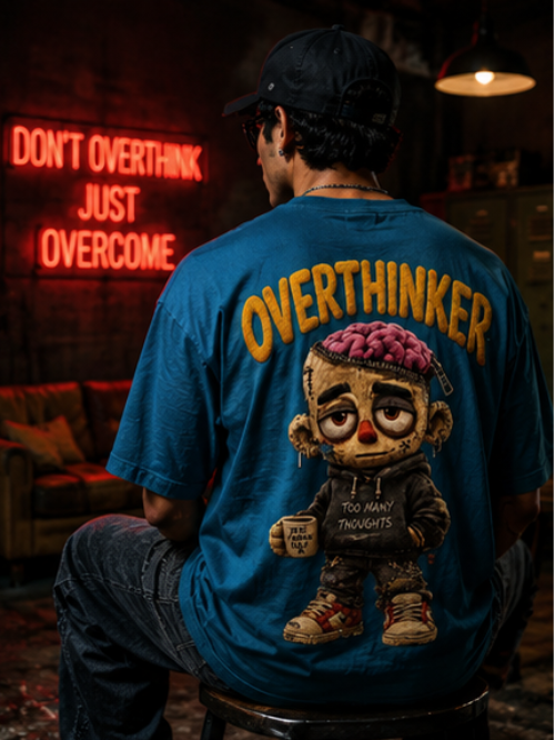 SN WORLD Overthinker oversized classic T-shirt product image