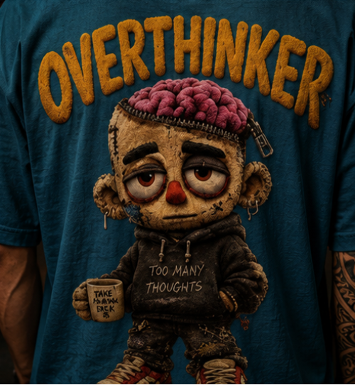 SN WORLD Overthinker oversized classic T-shirt product image