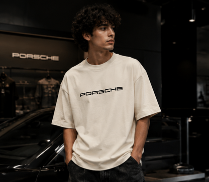 SN WORLD German Motorsport graphic oversized T-shirt product image