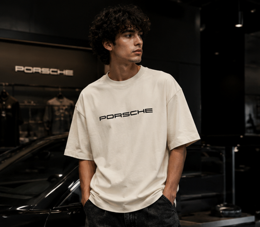 SN WORLD German Motorsport graphic oversized T-shirt product image