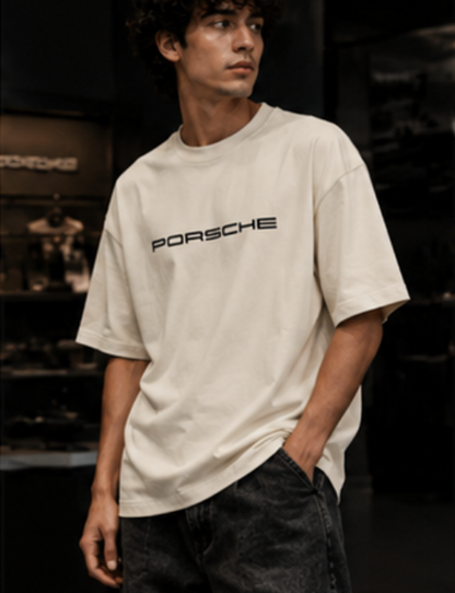 SN WORLD German Motorsport graphic oversized T-shirt product image