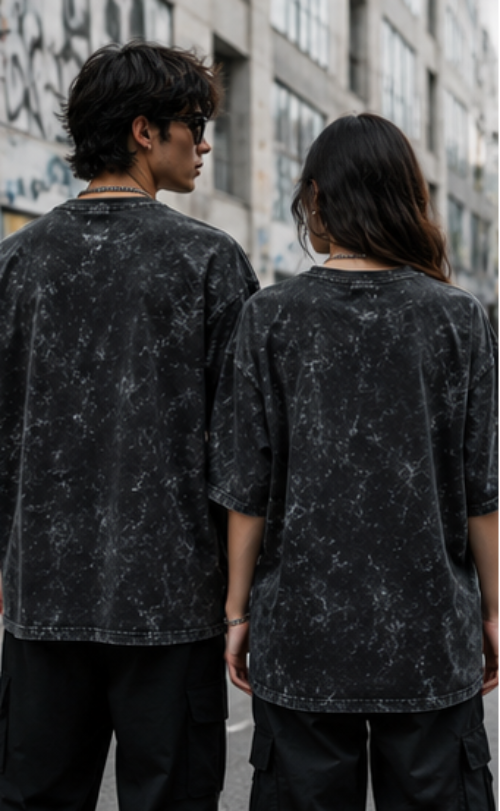 SN WORLD Savage acid washed oversized T-shirt product image