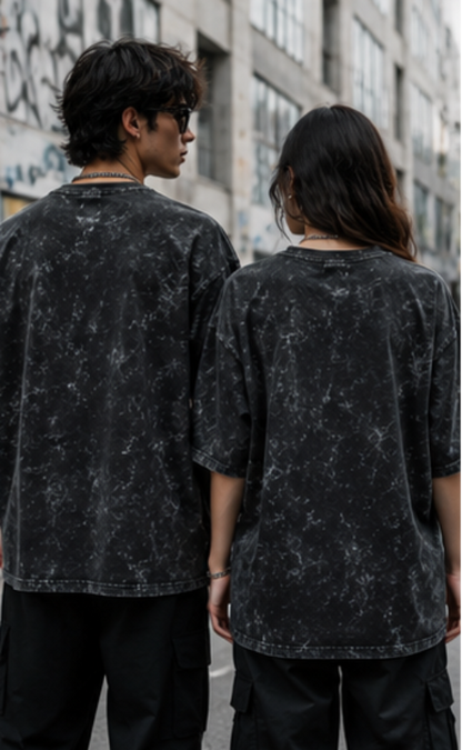 SN WORLD Savage acid washed oversized T-shirt product image