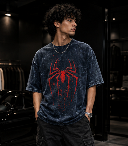 SN WORLD Why Not Me acid washed oversized T-shirt product image