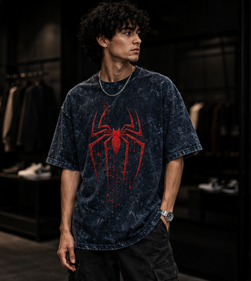 SN WORLD Why Not Me acid washed oversized T-shirt product image