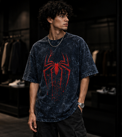 SN WORLD Why Not Me acid washed oversized T-shirt product image