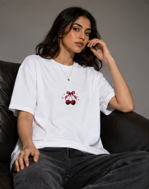 SN WORLD Too Sweet to Chase oversized graphic T-shirt product image