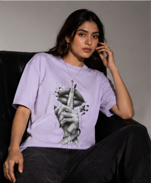 SN WORLD Dark Hand oversized graphic T-shirt product image
